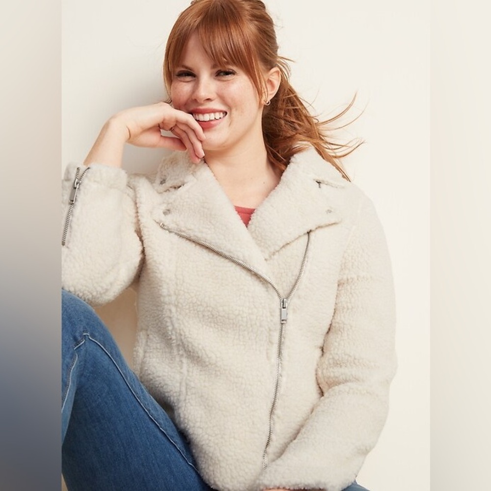 Old navy Sherpa moto jacket